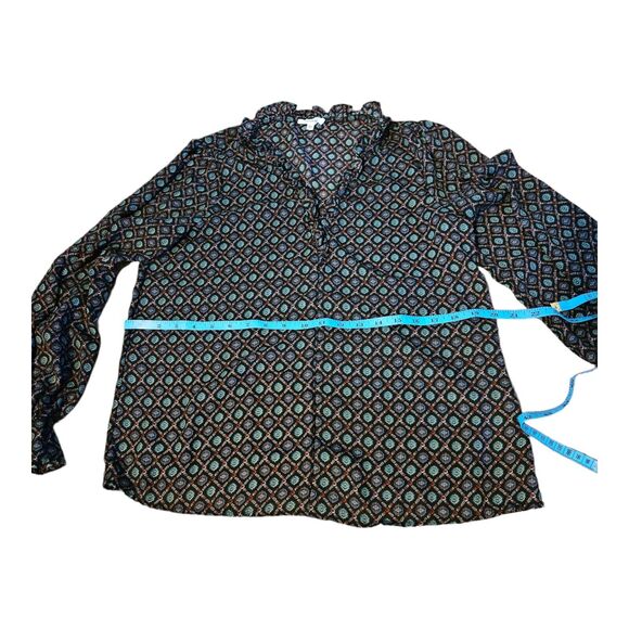 Pleione Small Floral Long Sleeve Button Up Shirt - Picture 6 of 8